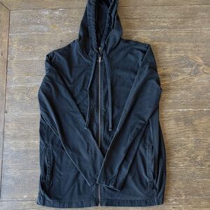 Style & Co. Black Zip-Up Hooded Jacket